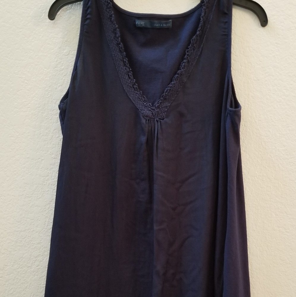 Zara Basic V-neck Balloon Dress